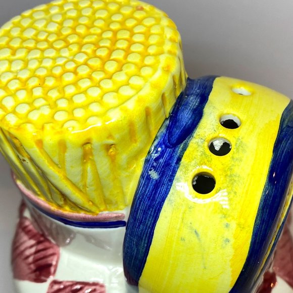 Vintage Large Parmesan Cheese Shaker Ceramic Whimsical Basket Pasta *read* - Picture 6 of 6
